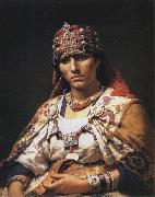 Frederick Arthur Bridgman Portrait of a Kabylie Woman, Algeria oil painting reproduction